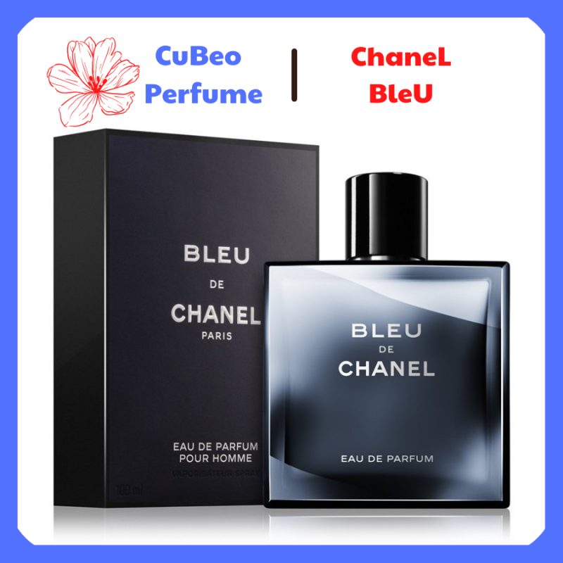 [HCM]Nước Hoa Blue Chanel Nắp Hít Chữ Vàng 100ML nhập khẩu