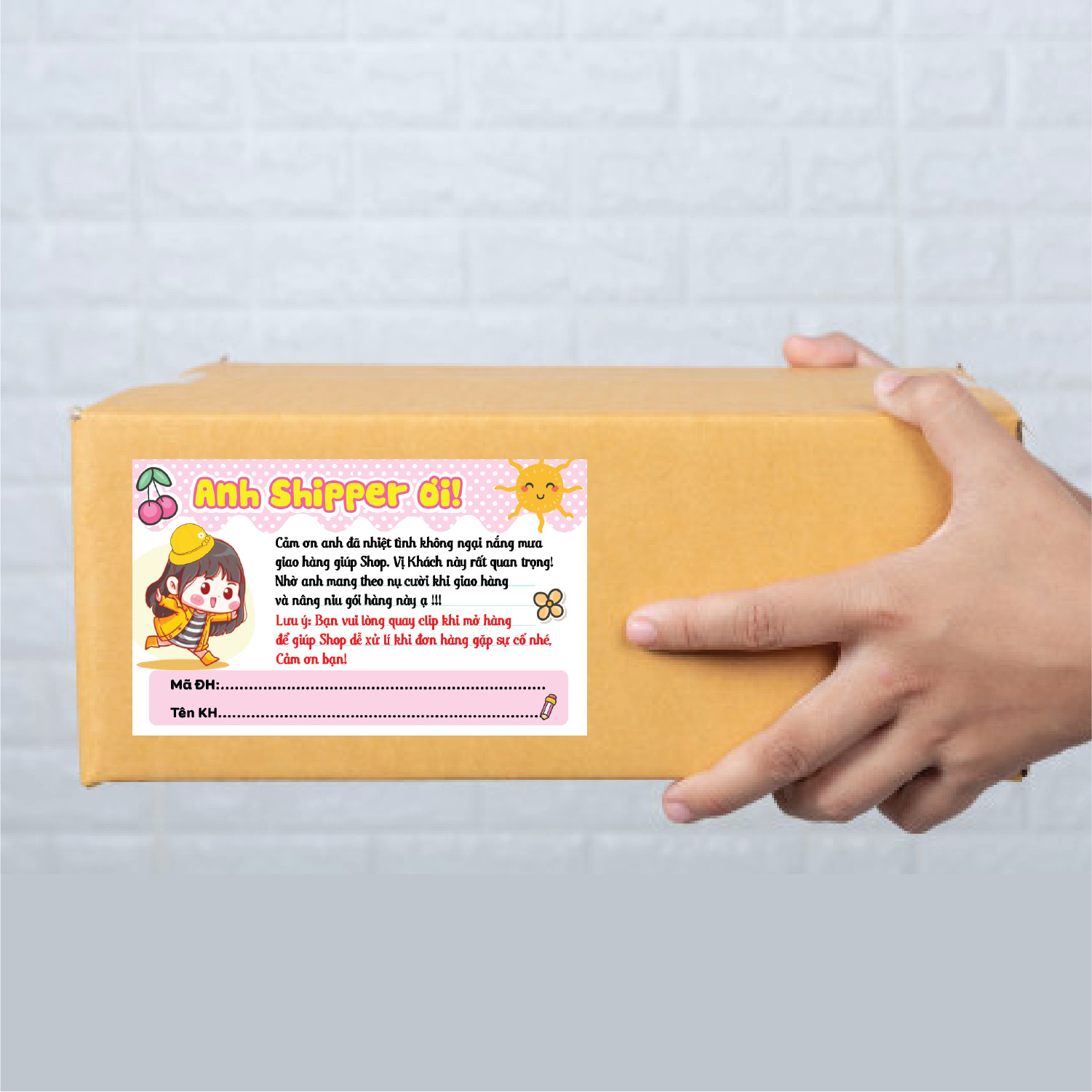 [HCM]combo 100 Tem dán cảm ơn shipper NHÃN CÁM ƠN SHIPPER-MẪU 9