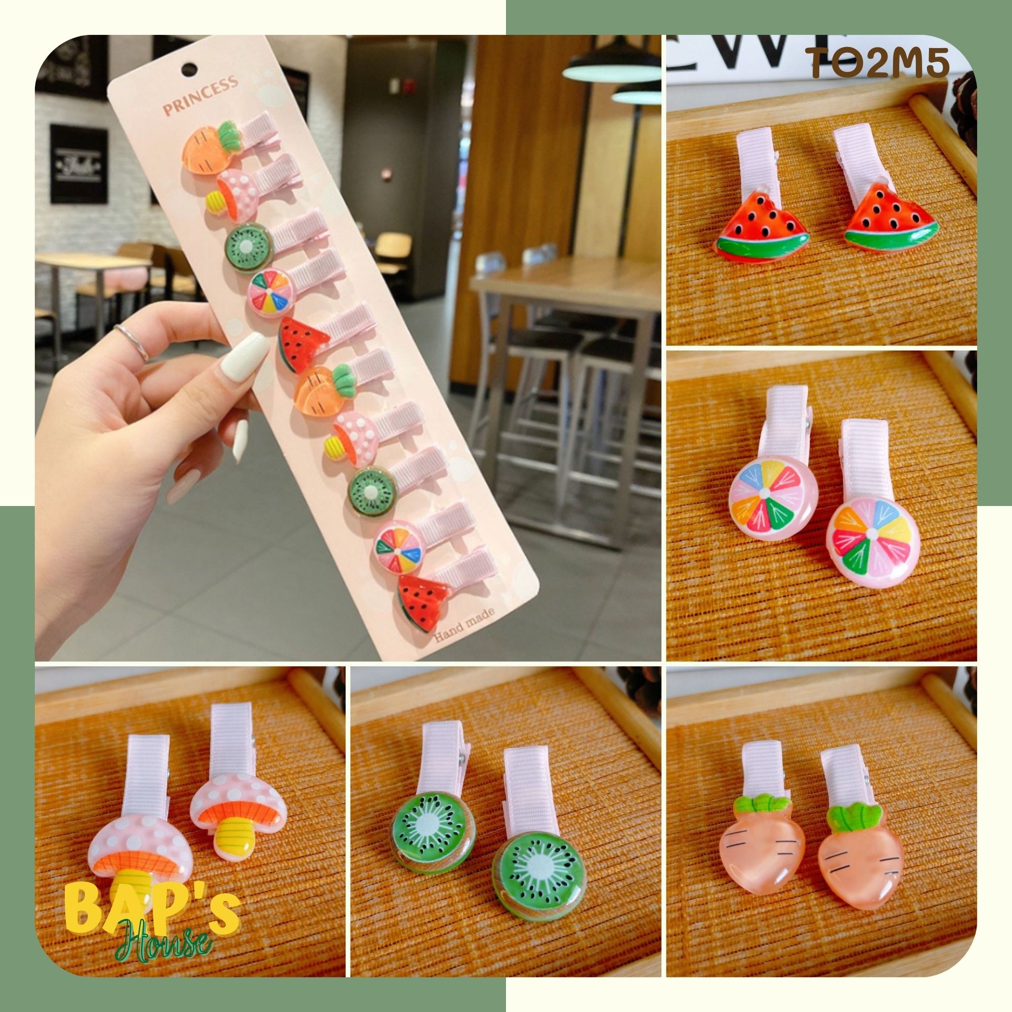 Kẹp Tóc Cho Bé Gái , Kẹp Tóc Dễ Thương Nhiều Mẫu Lựa Chọn BAP's House TO2