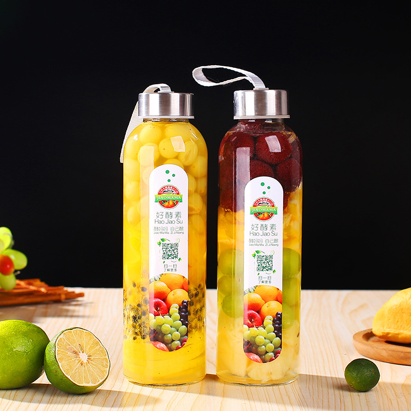 Chai Thuỷ Tinh Nắp Dây Xách 500ml