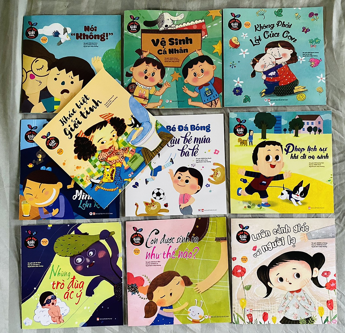 Bộ 10 cuốn sách GIÁO DỤC GIỚI TÍNH CHO TRẺ từ 3-9 tuổi