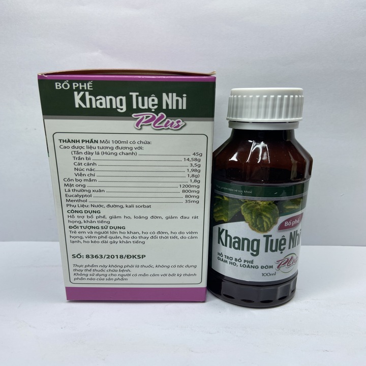 Bổ phế Khang Tuệ Nhi Plus - Lọ 100 ml