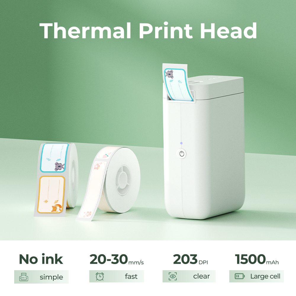 NIIMBOT D101 Label Printer Wireless Bluetooth Thermal Label Portable Printer for Android IOS Phone With Label Sticker Printer Label Maker