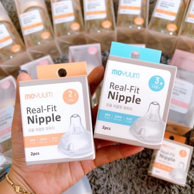 Núm thay thế bình sữa moyuum Hàn quốc số 1-2-3-4