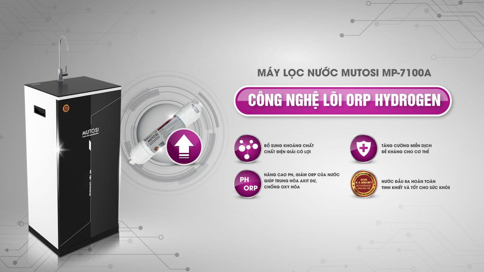Máy lọc nước RO DOW Aqualast 10 lõi MP-7100A