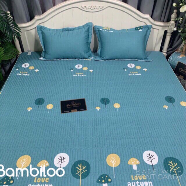 Bộ ga gối chun trần Bambilo 2mx2m2