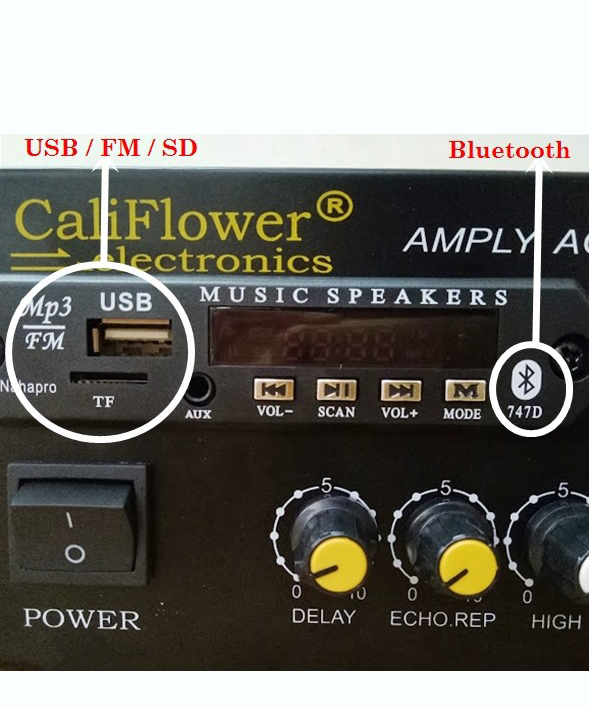 Ampli Cali BX-2277 Nguồn 12v/220v