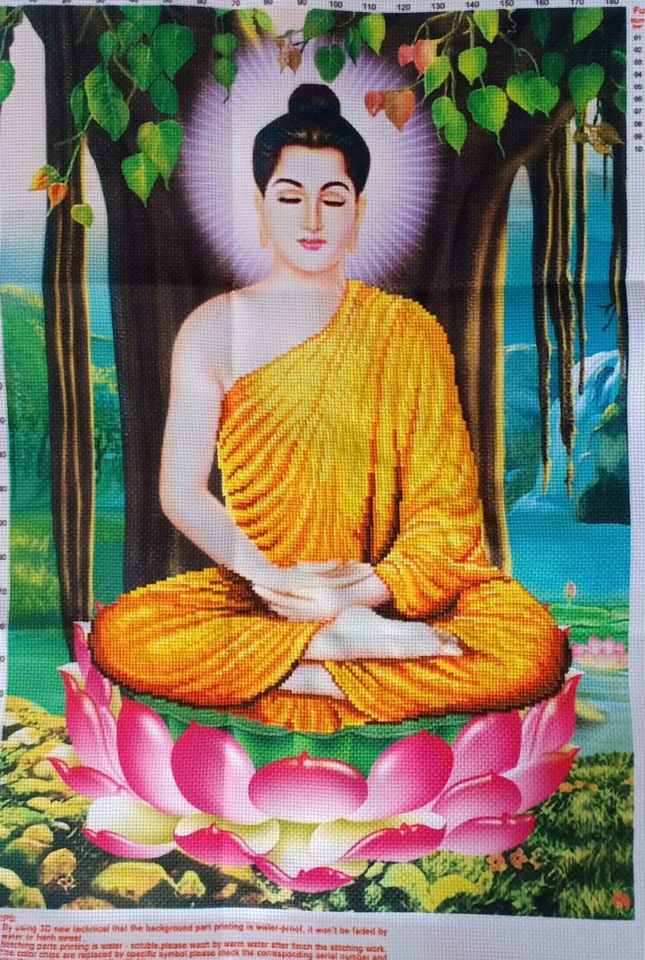 Tranh Thêu Chữ Thập Phật Thích Ca A1131