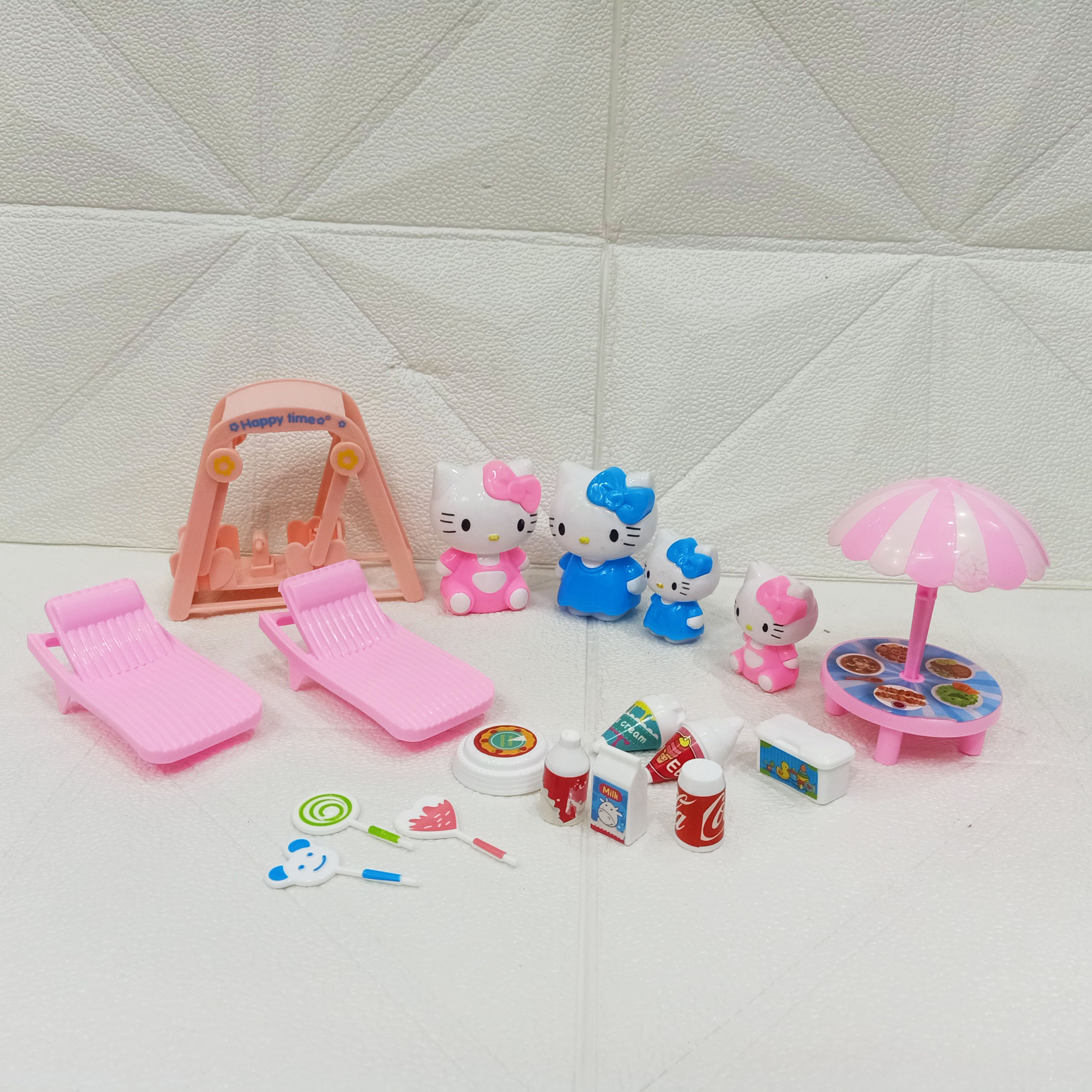 [HCM]Đồ Chơi Hello Kitty Búp Bê Dù Máy Bay Xích Đu - Diệp Linh