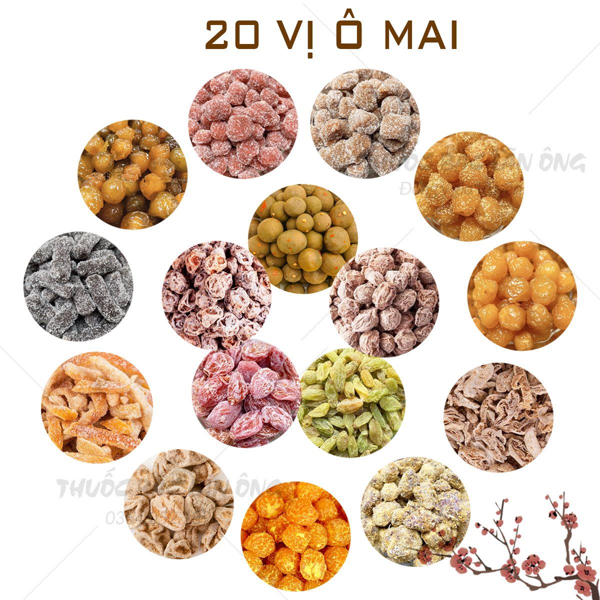 Spicy Apricot Fruit, a Specialty of Hanoi, Spicy Mother Candy, Childhood Snacks - Lan Ong