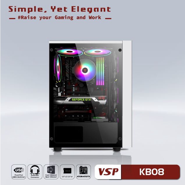 Vỏ Case VSP KB08 WHITE (Trắng)