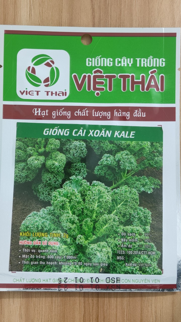 Cải xoăn Kale Việt Thái 2g