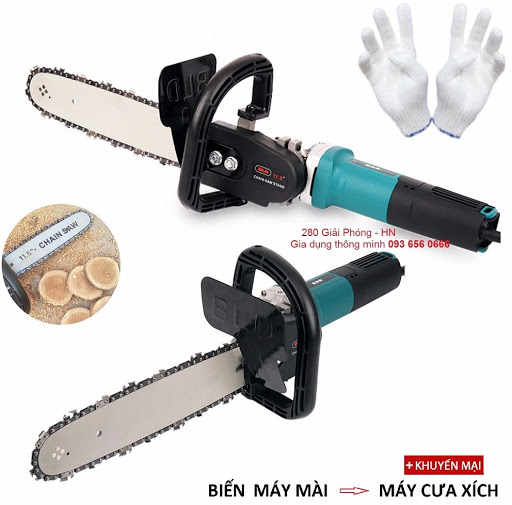 Bộ Chuyển Đổi Máy Cắt Cầm Tay Thành Máy Cưa, Máy Cắt Thành Máy Cưa Xích Câm Tay Cắt Gỗ Rất Hiệu Quả Cho Các Thợ Cưa Sẻ Chất Lượng Tốt ,Bền Bh Từ Lucky Store SG.