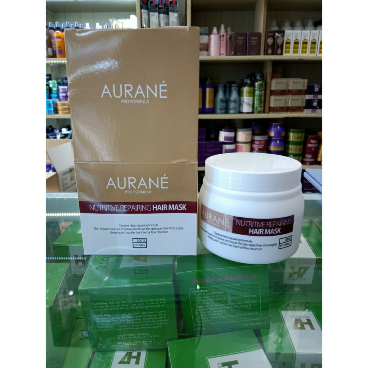 Hấp Dầu Phục Hổi Tóc Hư Tổn Aurane Nutritive Repairing 500ml