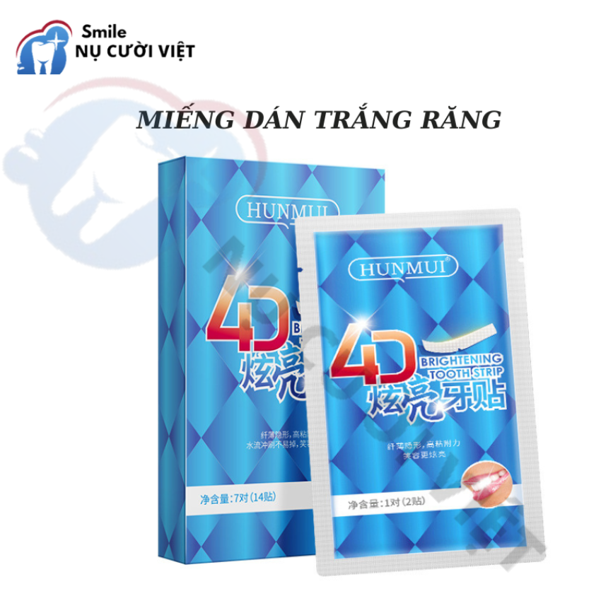 Miếng Dán Trắng Răng 4D Trắng Nhanh Dể Sử Dụng 7 Day