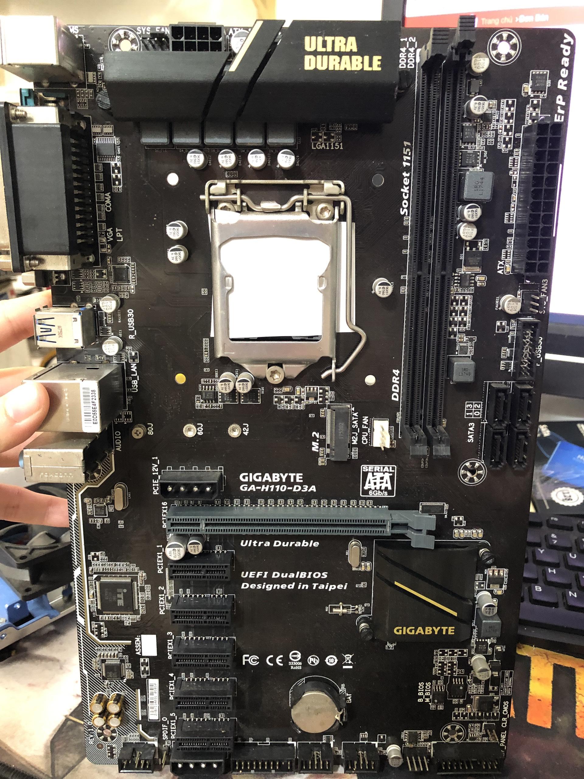 Mainboard GIGABYTE H110-D3A, main máy tính giga h110 d3a