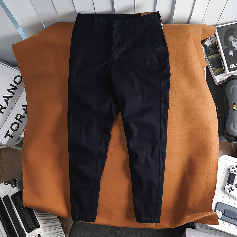 Quần kaki nam TORANO dáng basic thêu logo, form chuẩn EABK019