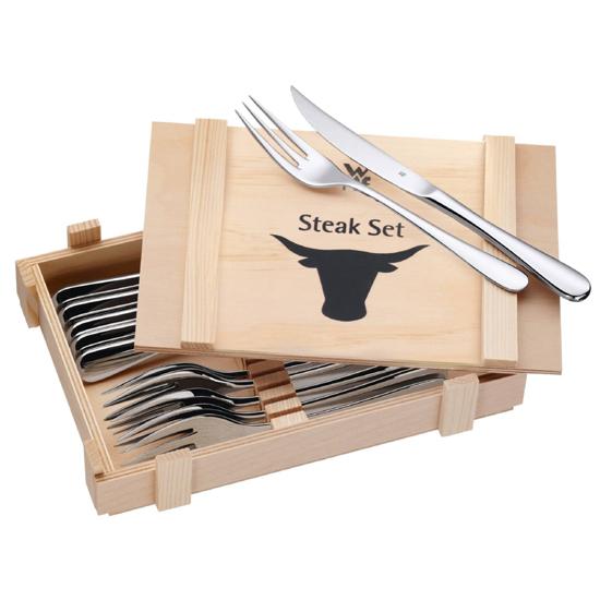 WMF stabilikbesteck 12-teilig 12-piece cutlery fork set in holzkiste