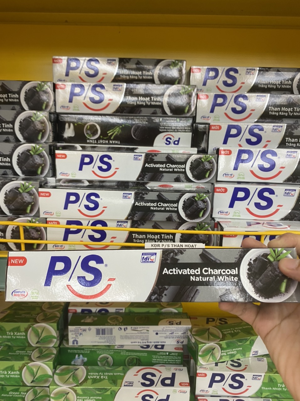 Kem đánh răng PS hương trà xanh 230g