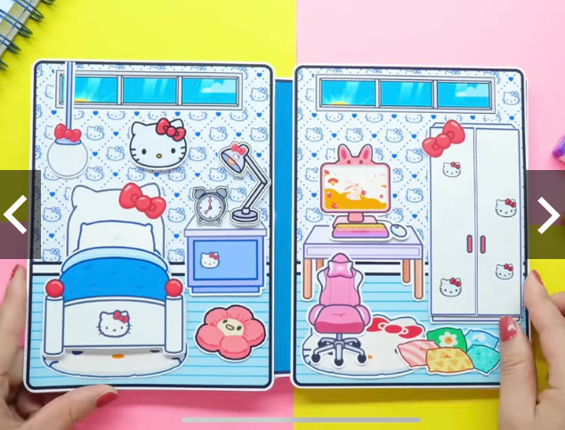 Ngôi nhà búp bê giấy Hello Kitty House