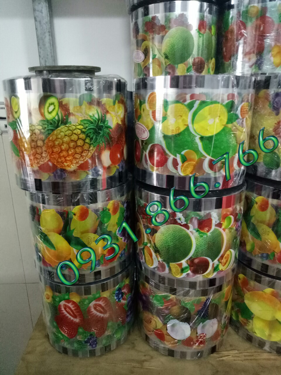 Cuộn màng ép ly 1L 15cm( hình ngẫu nhiên )