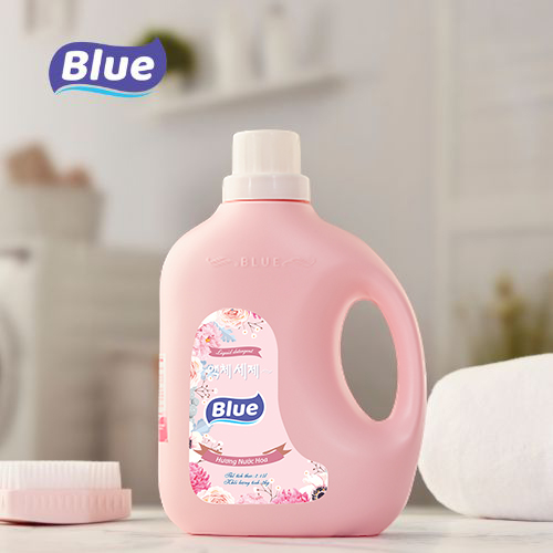 [HCM]Nước Giặt Xả BLue 2000ml (Chai) Công Nghệ (Hàn Quốc) 2 trong 1 [Hương Hoa Hồng]