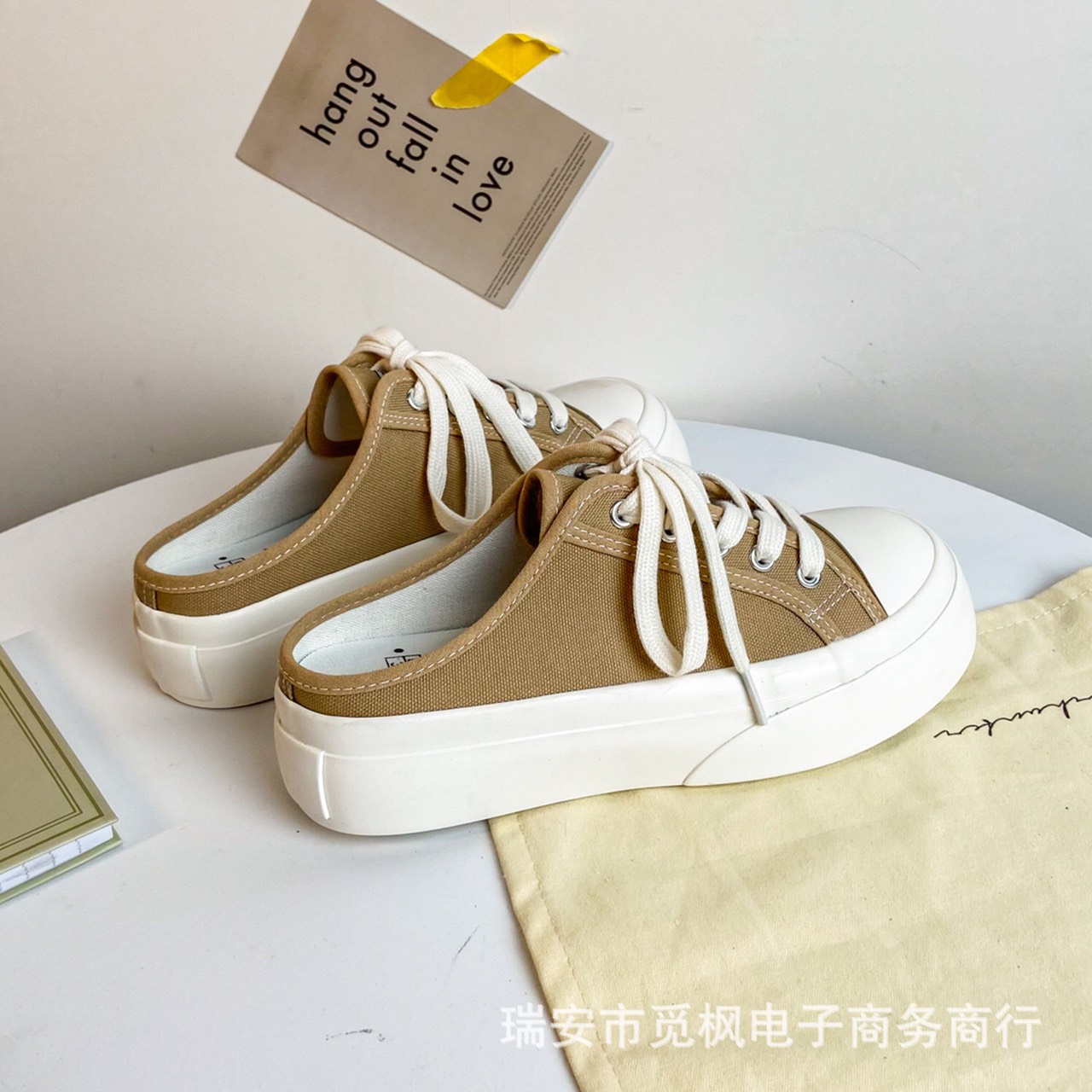 ( 3 MÀU ) Giày sục nữ vải trơn basic kiểu dáng trẻ trung hot trend