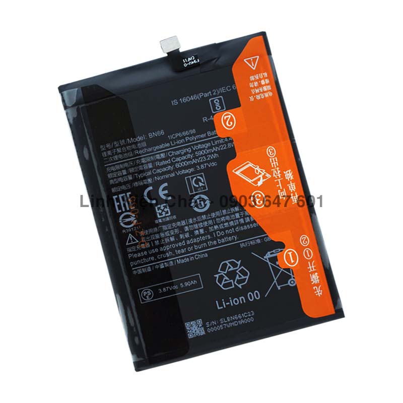 Pin cho điện thoại poco c40 6000mah zin