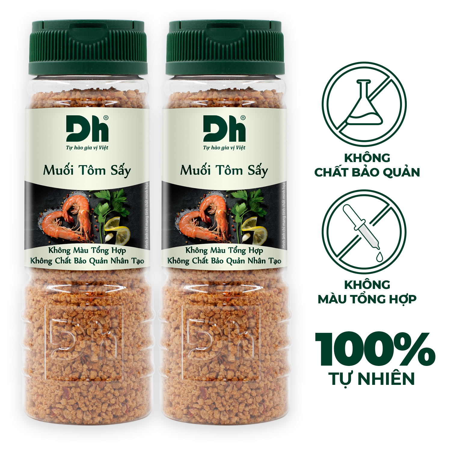 Combo 2 Muối Tôm Sấy 110gr Dh Foods