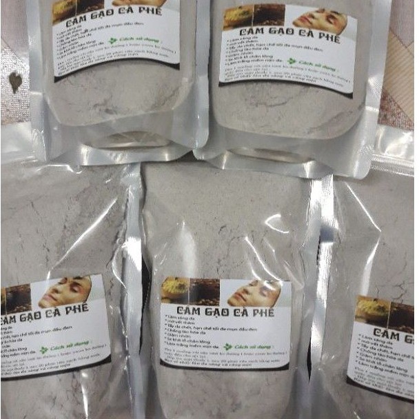 Cám gạo cafe gói 500g tẩy da chết handmade