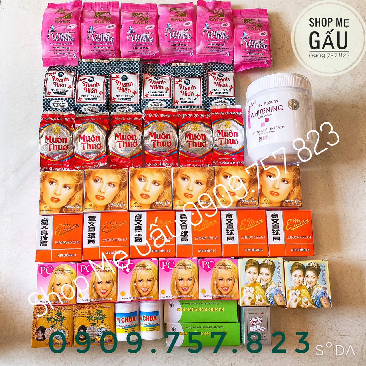 Combo kem trắng da body spa 229