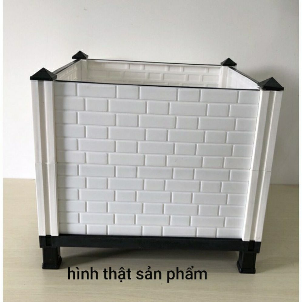 chậu lắp ghép trồng rau thông minh kích thước 40x40x35cm
