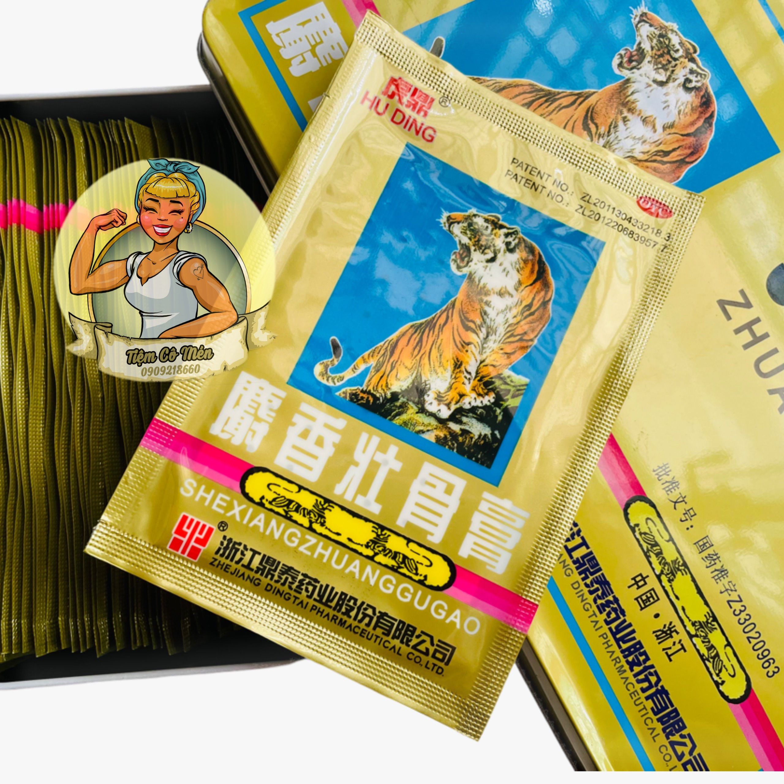 Miếng dán 5 chữ/ 7 chữ - 1 gói 4 miếng dán