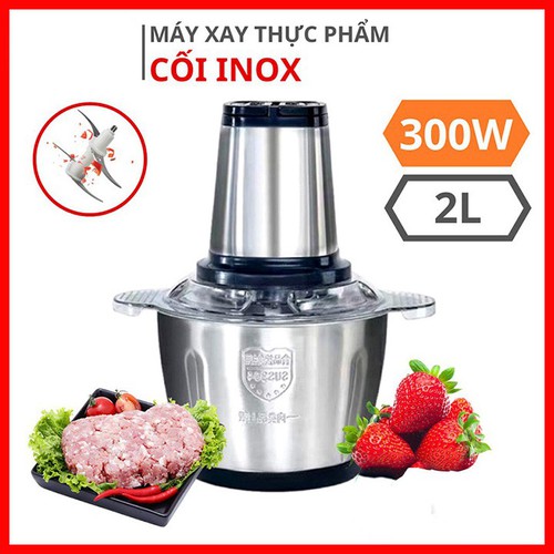 MÁY XAY ĐA NĂNG CỐI INOX 2 LÍT FOOD PROCESSOR HDA CÔNG SUẤT 250W