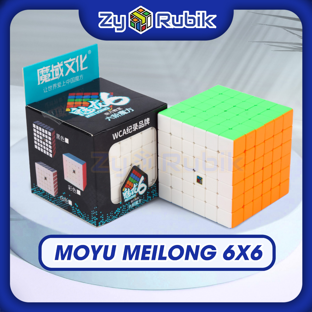 6x6 Moyu Meilong mfjs stickerless-Rubic 4x4 Rubik's Cube Moyu meillong 6x6 without edge-zyo Rubik