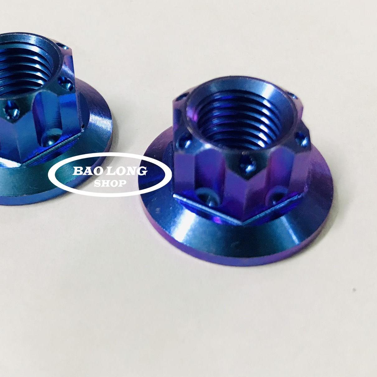 2 Ốc Tán TiTan GR5 8Li Xanh Tím (100%Titan)