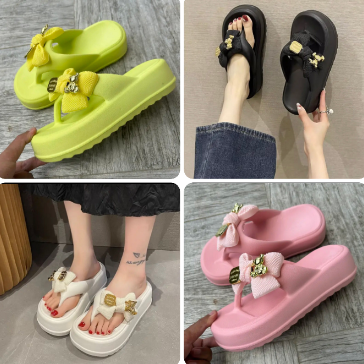 [HCM] Dép Kẹp Nữ Thời Trang Đế Cao 5cm Chất EVA Siêu Nhẹ
