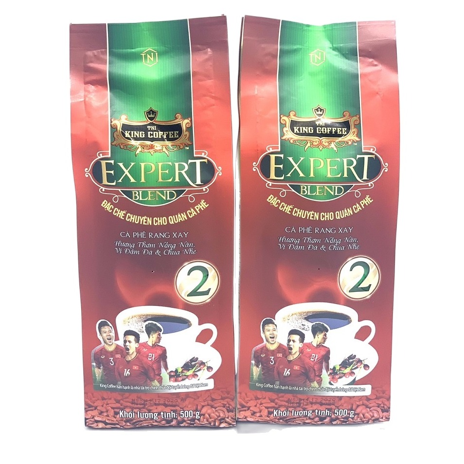 1Kg - Cà phê King Coffee  pha phin Expert Blend 2( Combo 2 Bịch x 500gam)