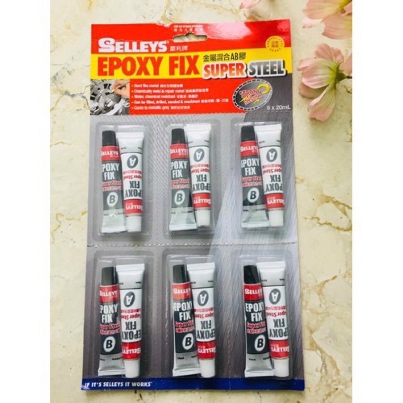 Keo Gắn Sắt 2 Thành Phần Ab Epoxy Fix Selleys Giá 1 Cặp