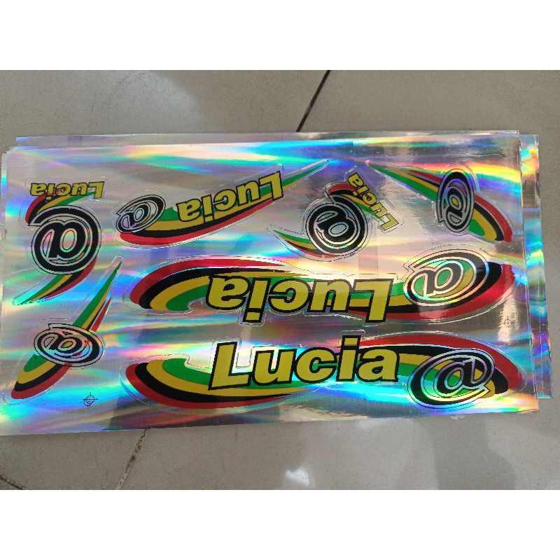 Bộ tem dán xe đạp Lucia hàng nhập Thái Lan