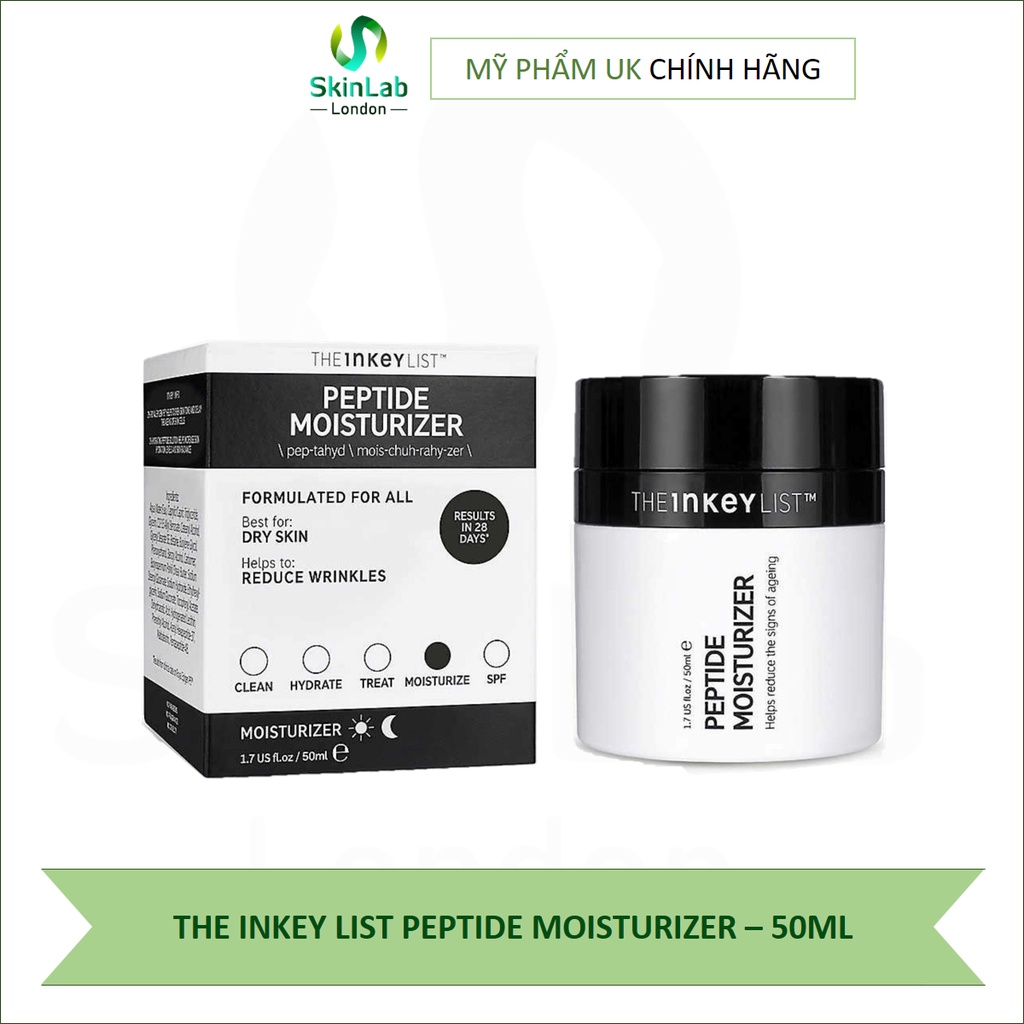 Kem dưỡng da THE INKEY LIST PEPTIDE MOISTURIZER – 50ML (Bill Anh)