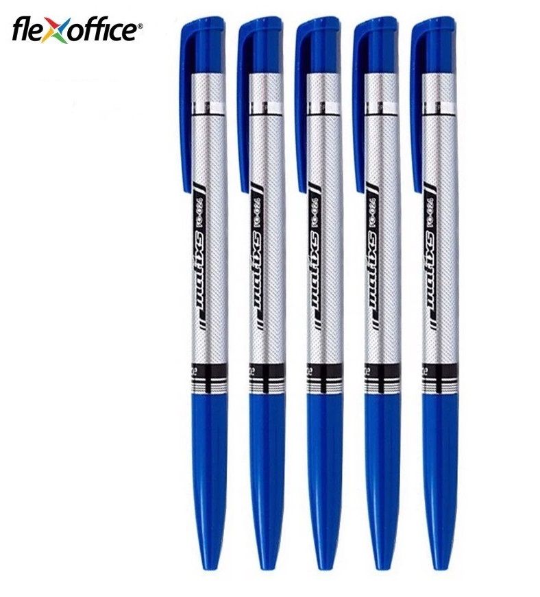Combo 5 cây bút bi Flexoffice FO-024 ngòi 0.7mm