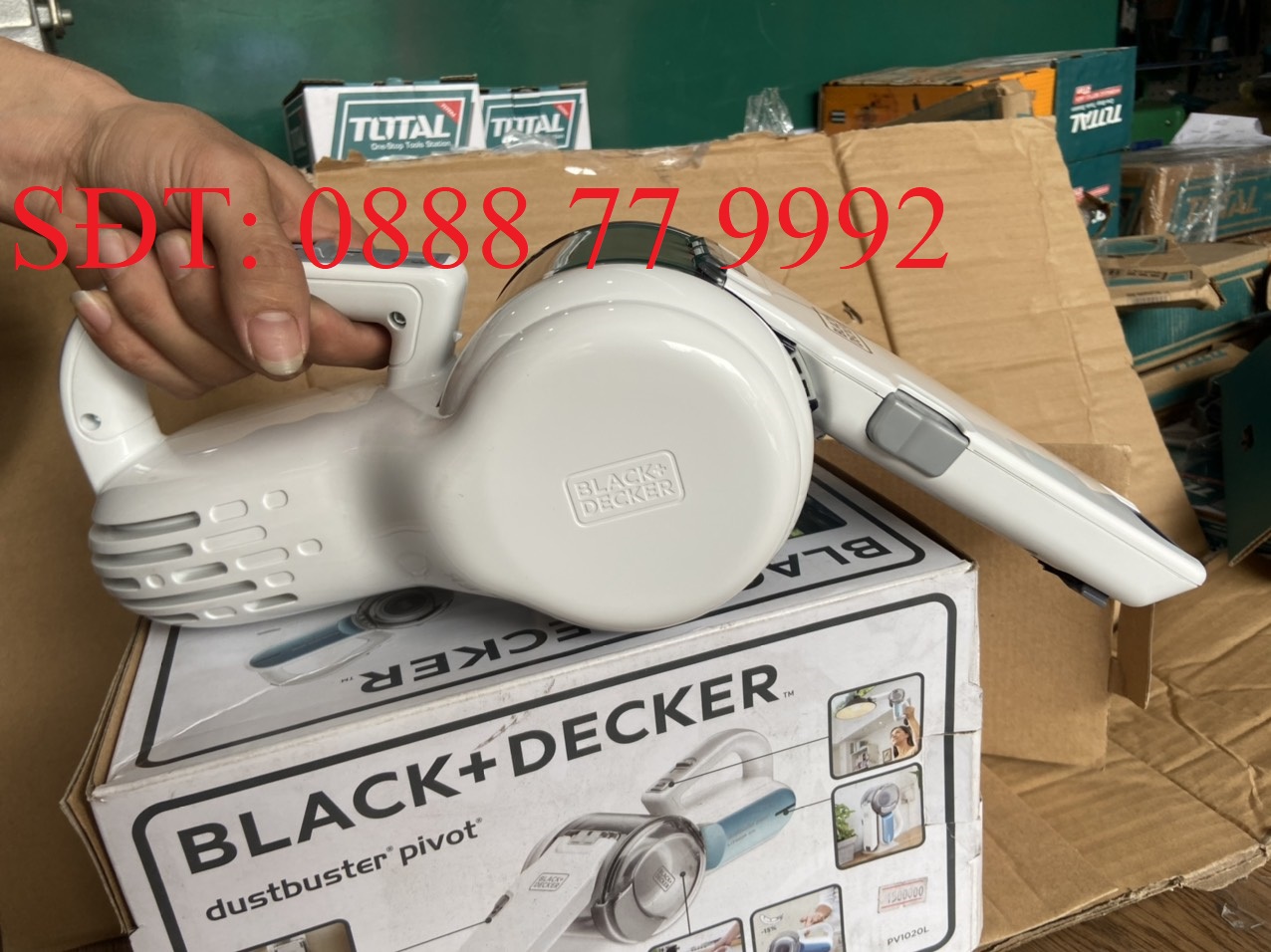 10.8V Máy hút bụi Black+Decker dùng Pin Lithium - PV1020L
