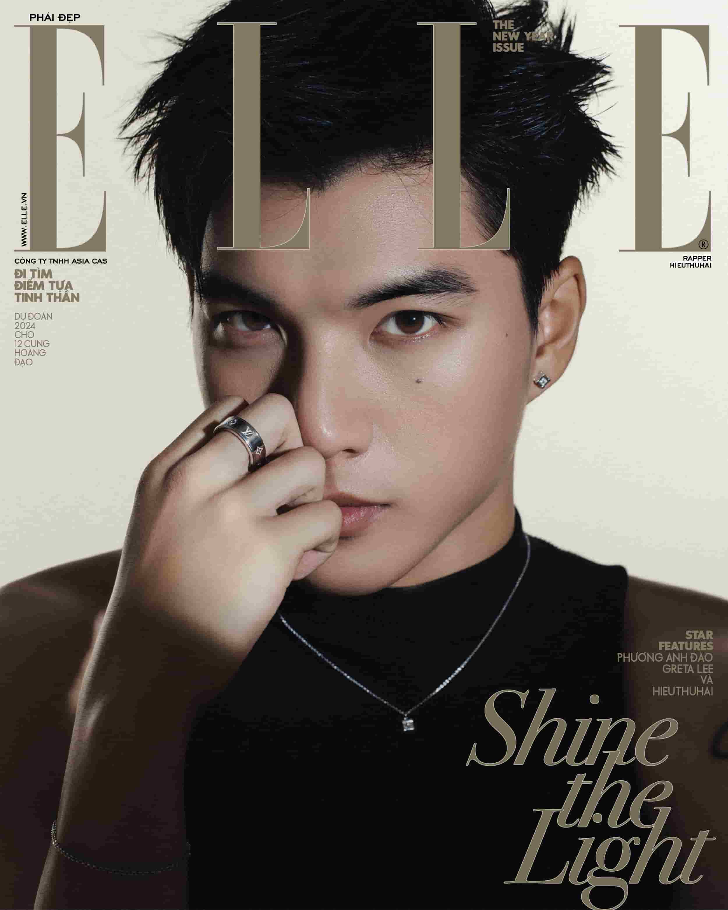 Tạp chí phái đẹp ELLE tháng 1/2024- HIEUTHUHAI [bìa 1]