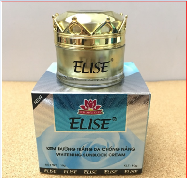 KEM ELISE DƯỠNG TRẮNG DA, CHỐNG NẮNG 10G