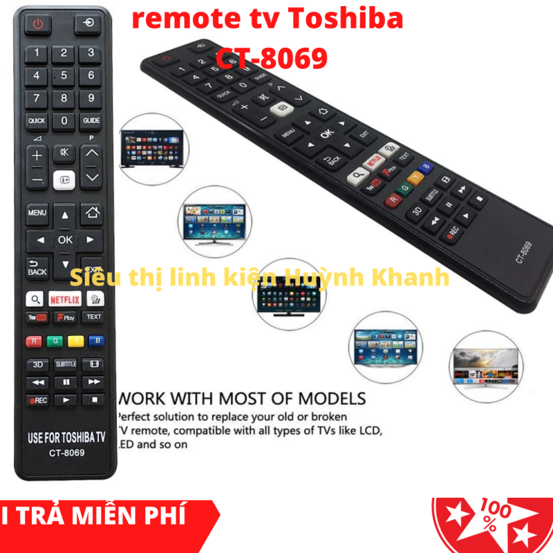 Bảng giá REMOTE TV TOSHIBA CT-8069 CHÍNH HÃNG