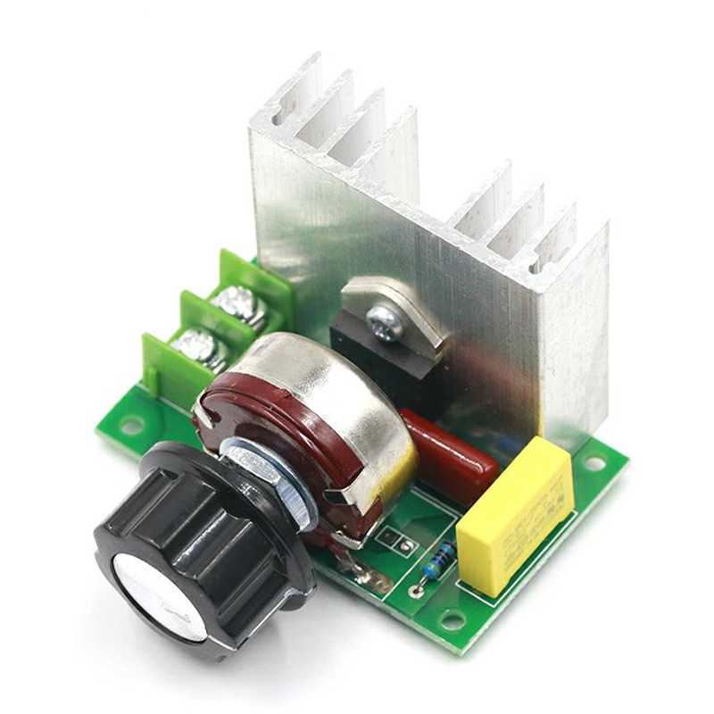 Bộ Điều Chỉnh Điện Áp SCR 4000W Bảng Điều Khiển Điều Khiển Tốc Độ Mô-đun Công Suất Cao Điều Chỉnh Độ Sáng Tải Điện Trở AC 220V