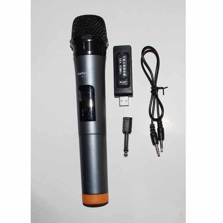 Micro Karaoke V12 Màn Hình LCD (Đen)