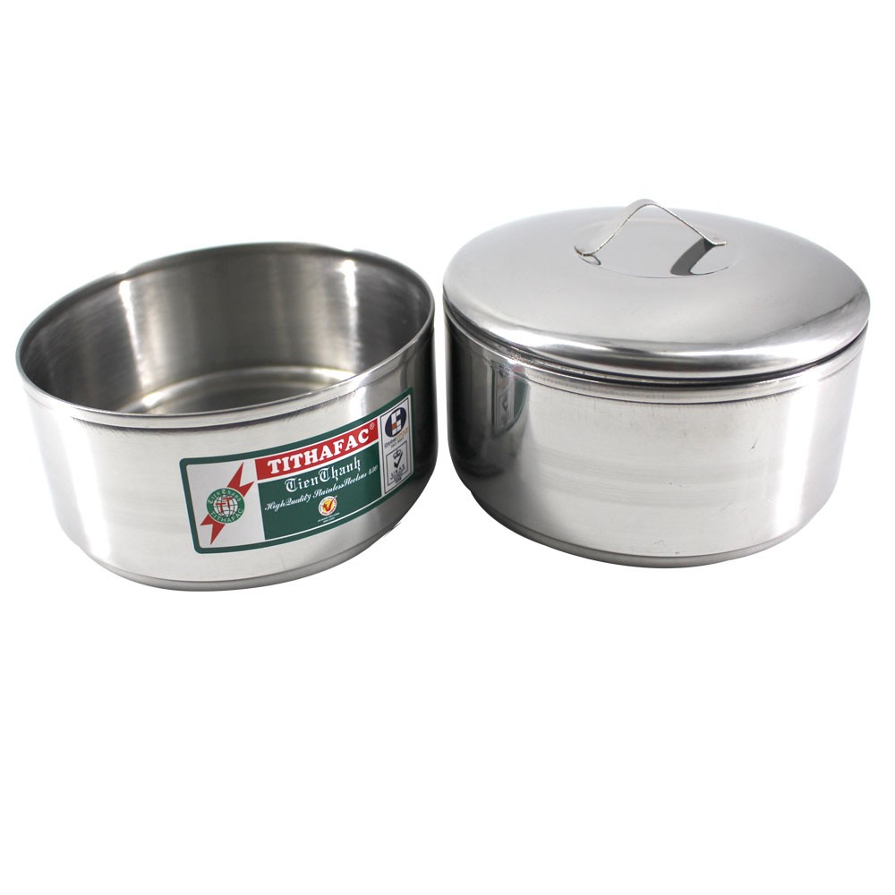 Cà men inox 2 ngăn Tithafac - Chuẩn xịn