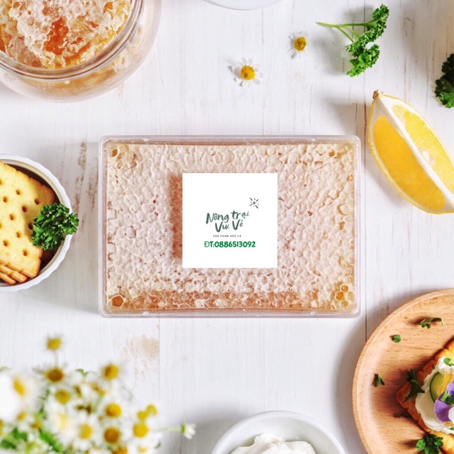 Mật ong bánh tổ rừng tươi 500g cam kết hàng nguyên chất loại 1 - Bảo hành 1 năm - Lỗi 1 đổi 1